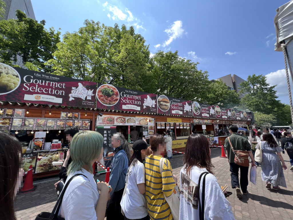 5月札幌大通公園祭り屋台