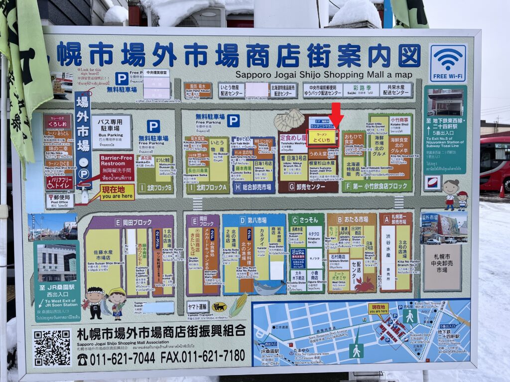 場外市場案内図